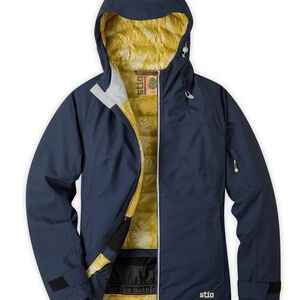 Stio Women’s Down Shot 7 in Mountain Shadow with Yellow Interior - Large